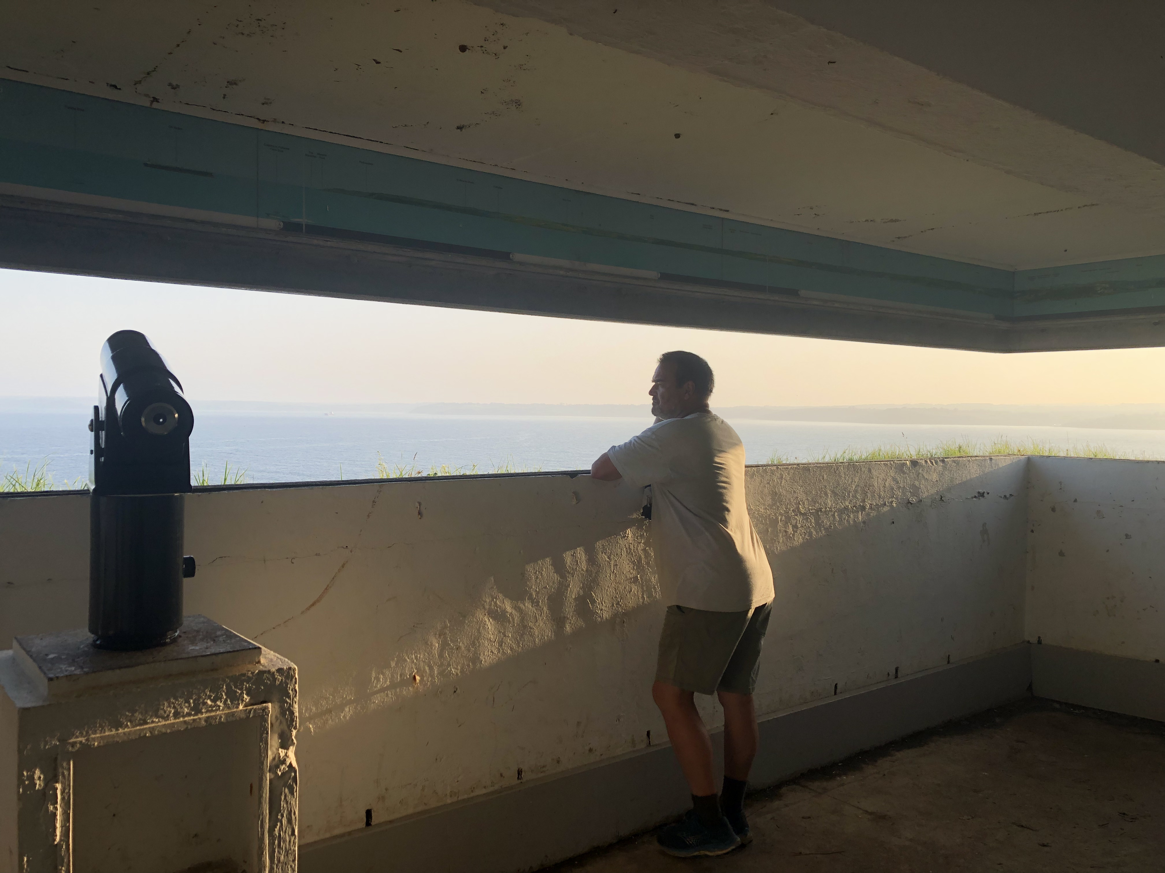 Looking out of the WWII bunker at St Anthony's Head