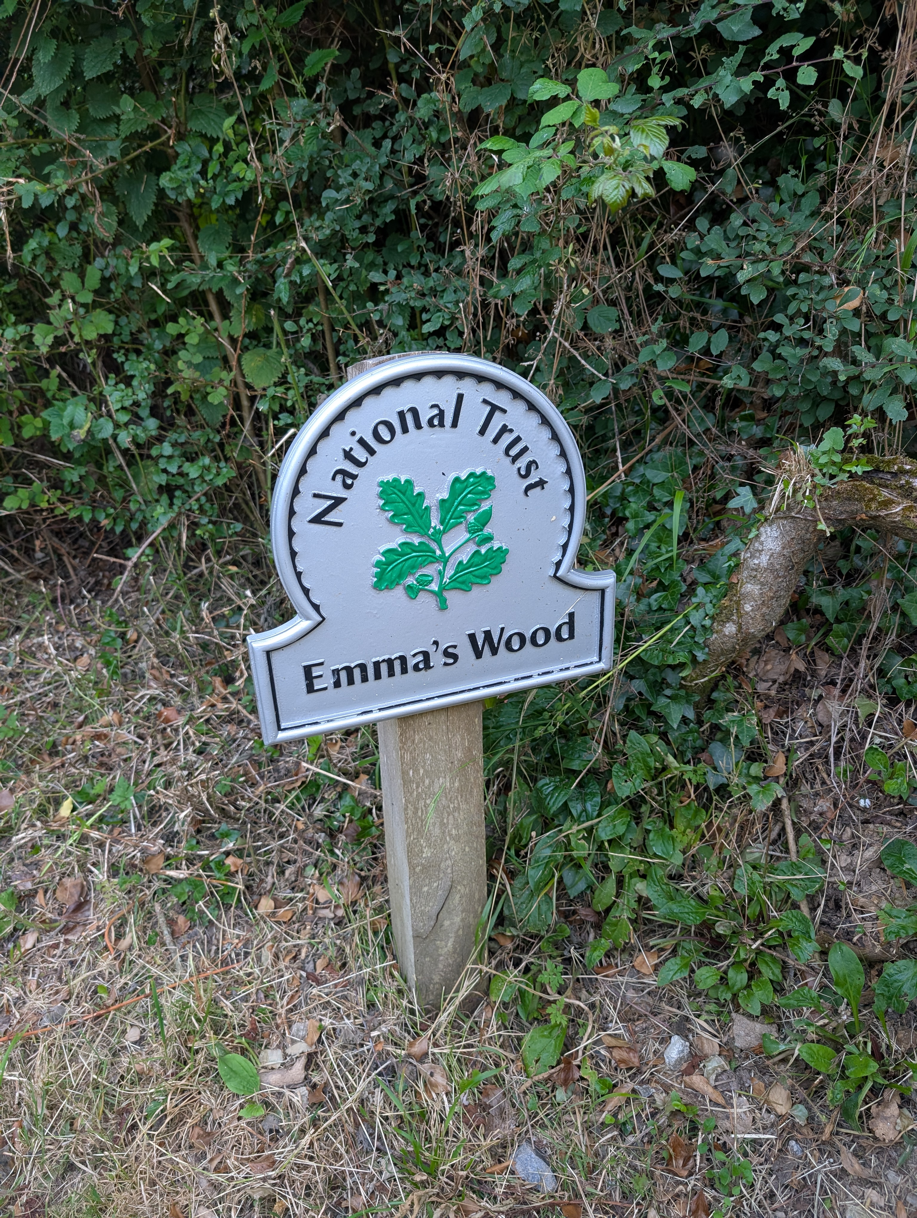 Sign for Emma's Wood